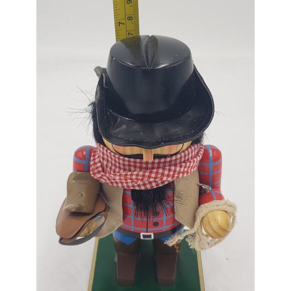 Nutcracker Cowboy Rancher Western Cowboy Hat Lasso Rope Trimmery Size 7" Tall - Picture 7 of 12